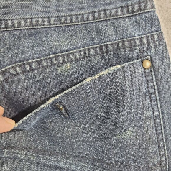 G-Star Mens 36x32 Low Loose Duty Carpenter Relaxed Jeans Blue Distressed - Picture 11 of 12